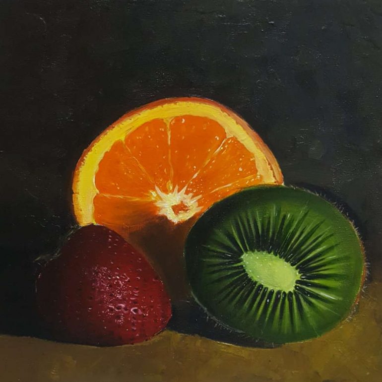 Edanur İpek (TÜYB Naturmort, 25x25cm, 2020)