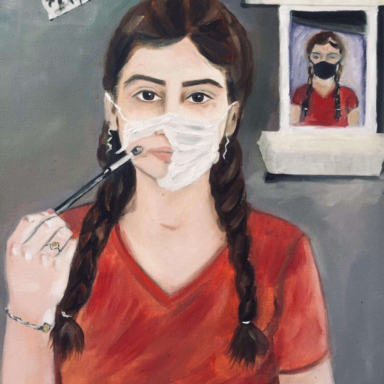 Elif Tekdemir (Otoportre TÜYB, 35x50cm, 2020)