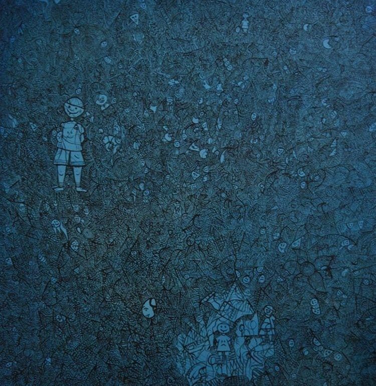 Hatice Kurnazarslan (Mavi Görece 90x90cm)