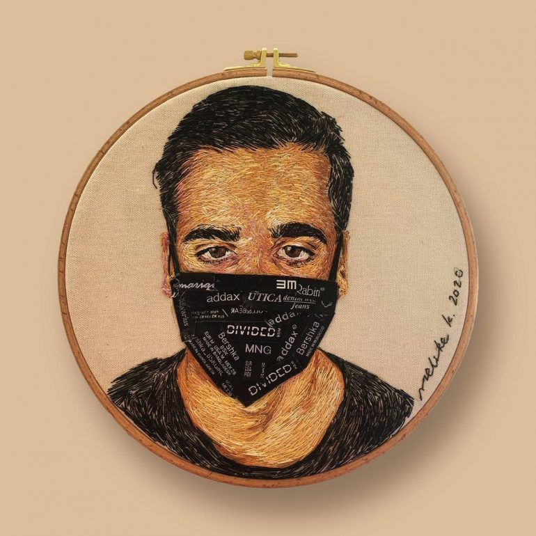 Melike Kuş Tuval Bezi üzeri nakış