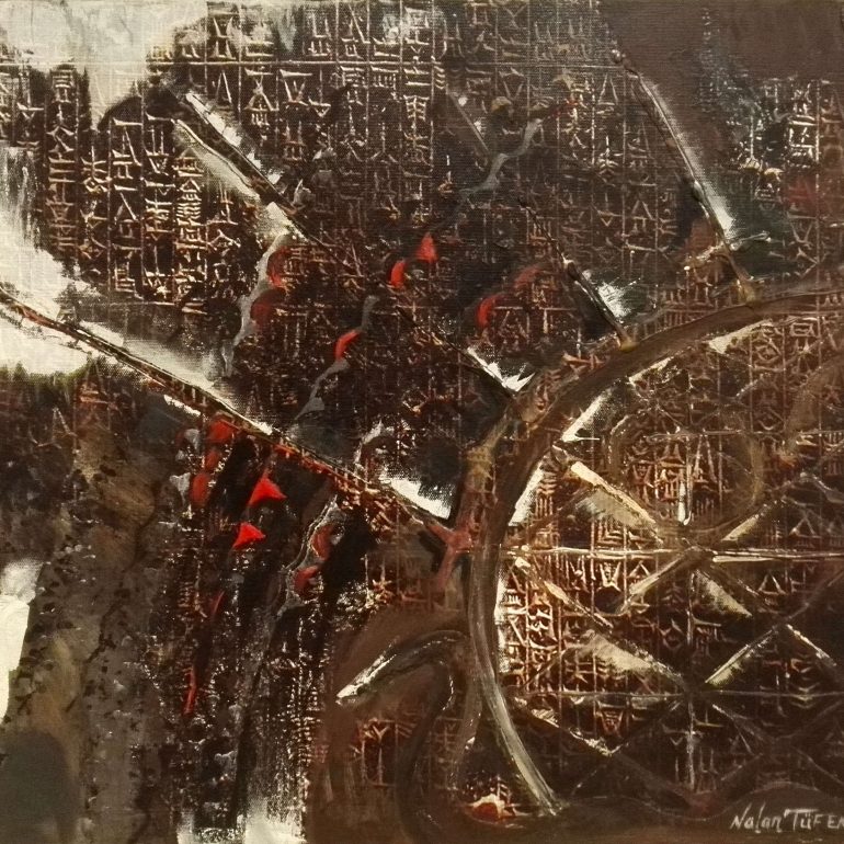 Nalan Tüfekçi Karagül (Güneşin Çocukları, Dijital Baskı Üzerine Karışık Teknik, 50x60cm)