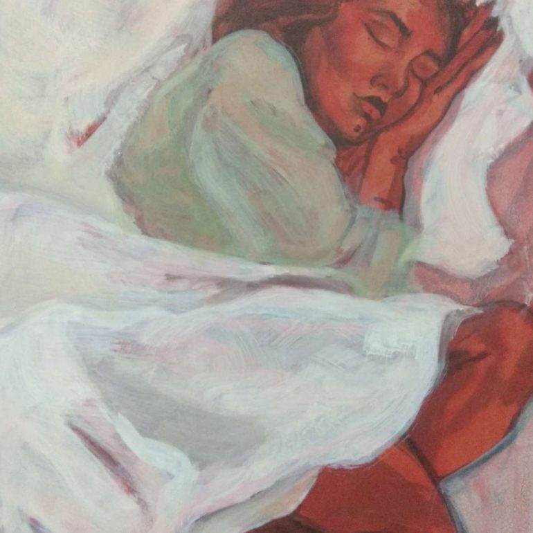 Nevin Üzüm (Aynen, Duralit üzerine Akrilik Boya, 50x35cm, 2019)