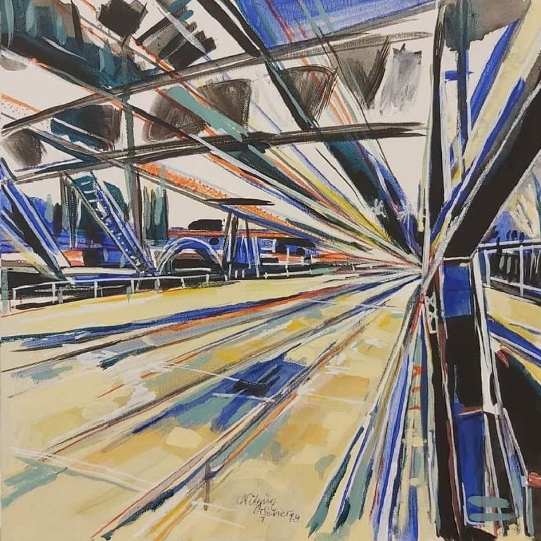 Nilgün Şener 2019,40x40cm.TÜA.