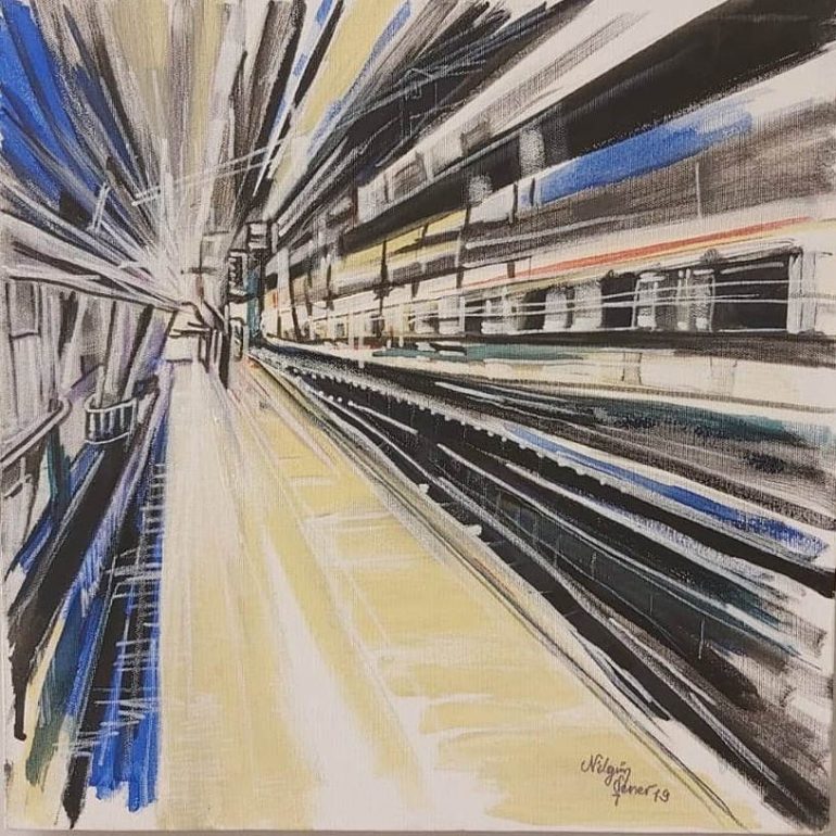 Nilgün Şener 40x40cm, TÜA.2019