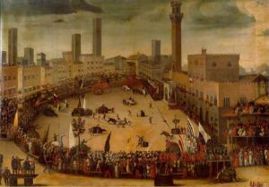 Piazza del Campo, tournament of allegori