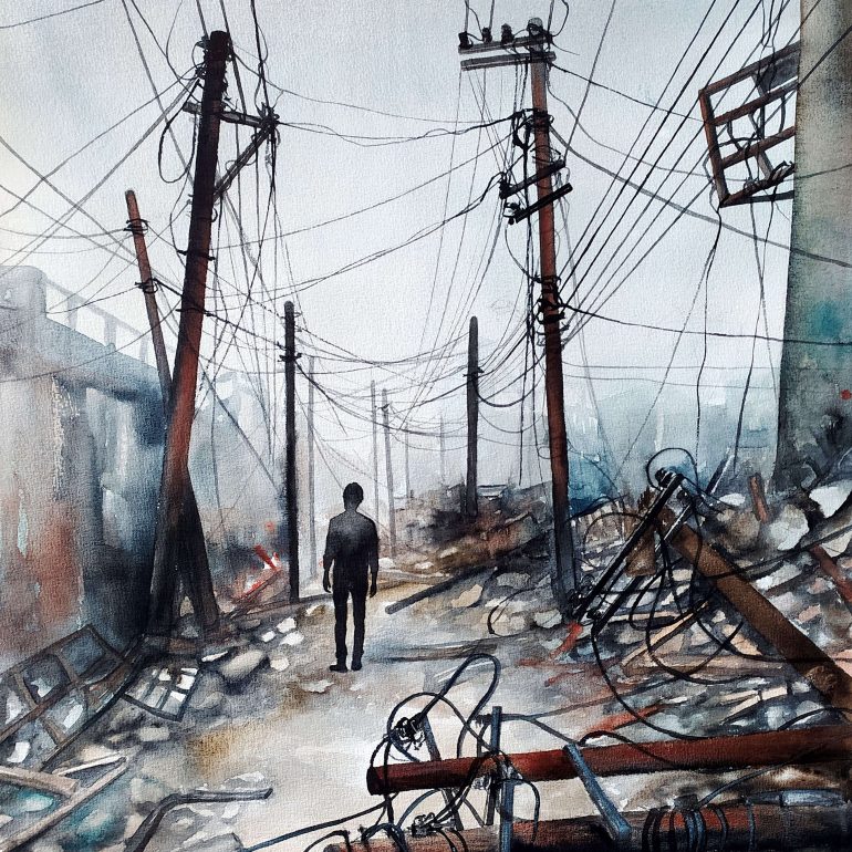 Zeynep Neris Kaplan (Kırılma 20, KÜKT, 50x65cm)