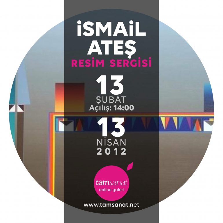 ismail ateş resim sergi afişi