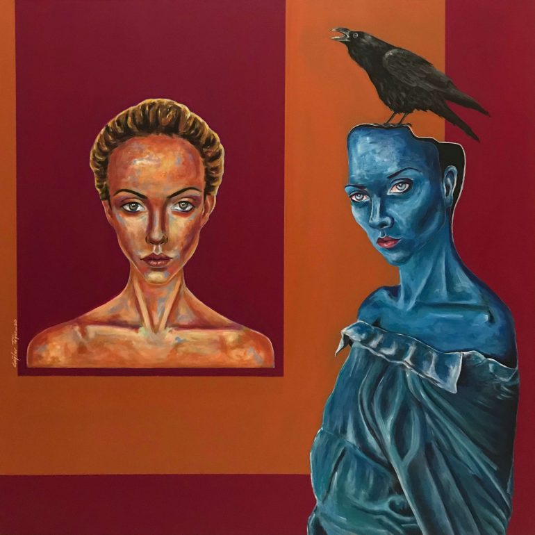 Çağlar Tağcı (The Prophecy of Raven _Kuzgunun Kehaneti_-TÜAB, 90X90cm-2020)