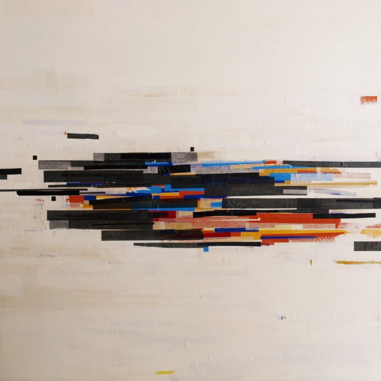 Barış Yılmaz (Fragmanlar 02) Tuval Üz. Yağlı Boya ve Kolaj, 150x150cm, 2019