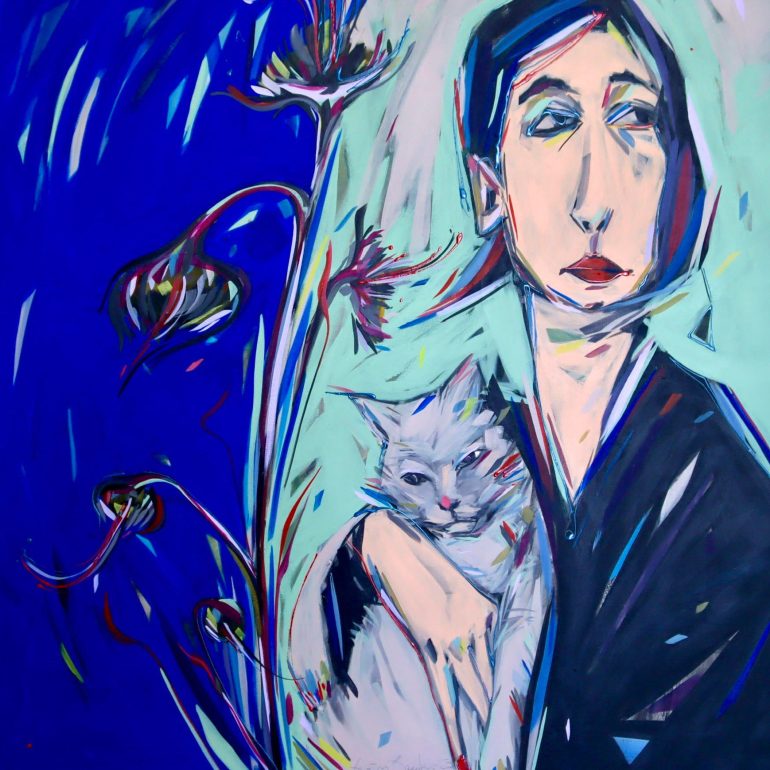 Evrim Özeskici, Yağmur ve Fırtına, 110x110cm, TÜYB, 2022