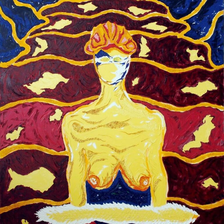 Döngüye Doğru” Tuval Üzerine Yağlıboya 122x152cm 2023