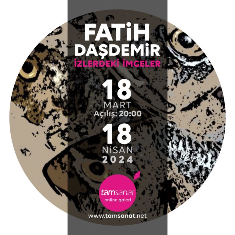 Fatih Daşdemir online resim sergisi afiş