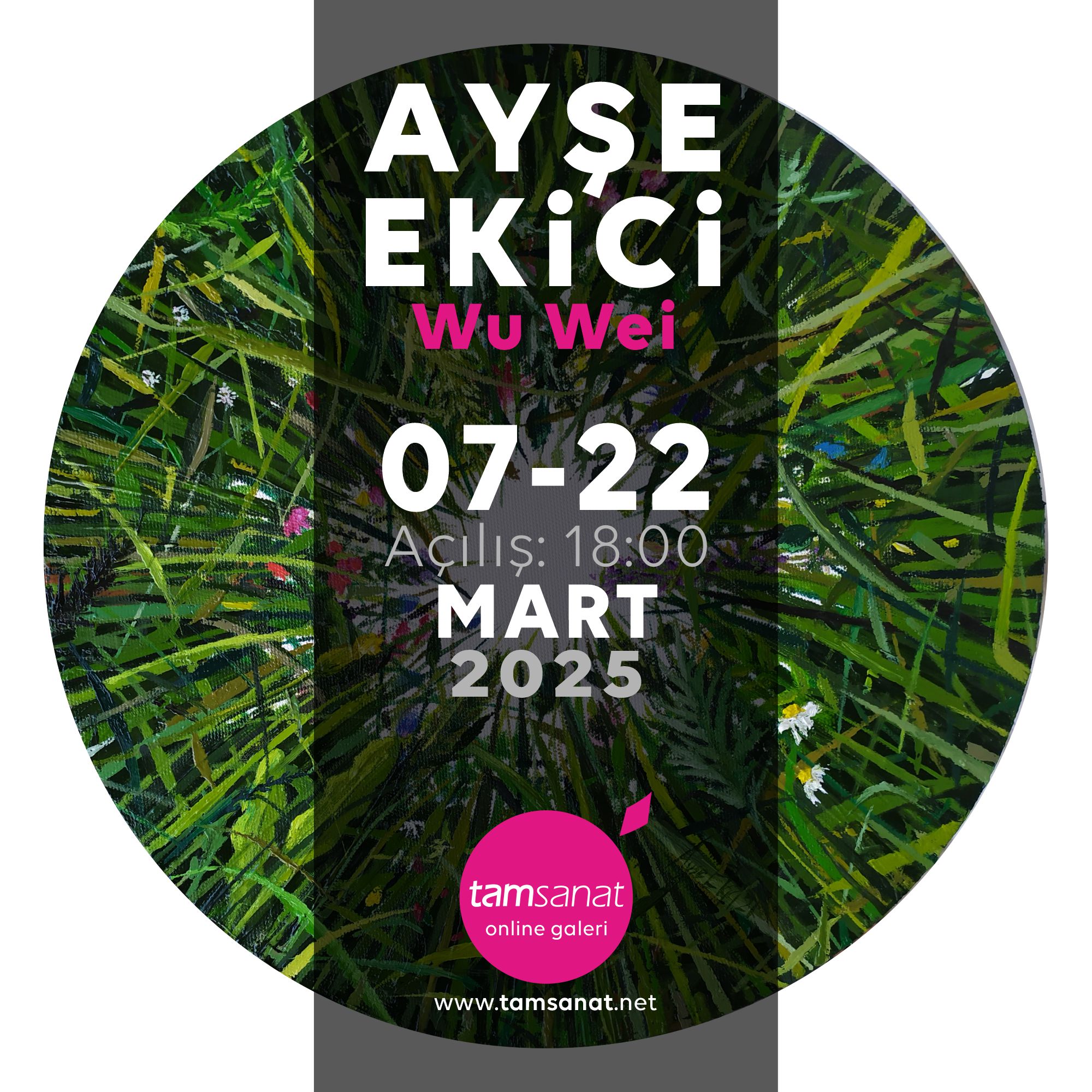 Ayşe Ekici Tamsanat Online Dijital Sergi Afişi