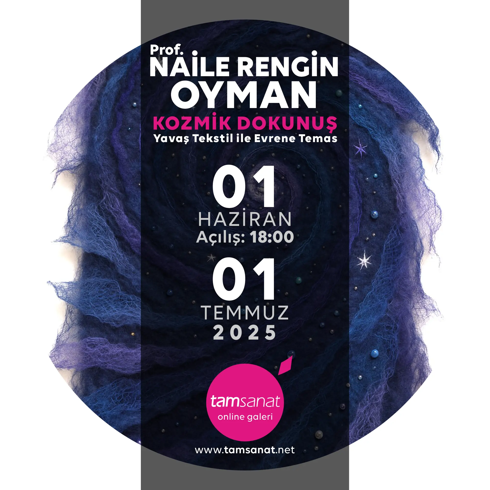 Naile Rengin Oyman Online Tekstil Sergi Afişi