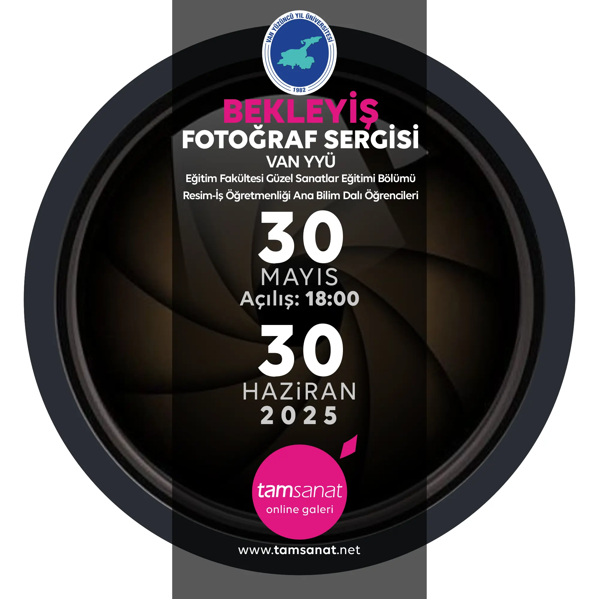 van yyü fotoğraf sergisi afişi tam sanat online sergi