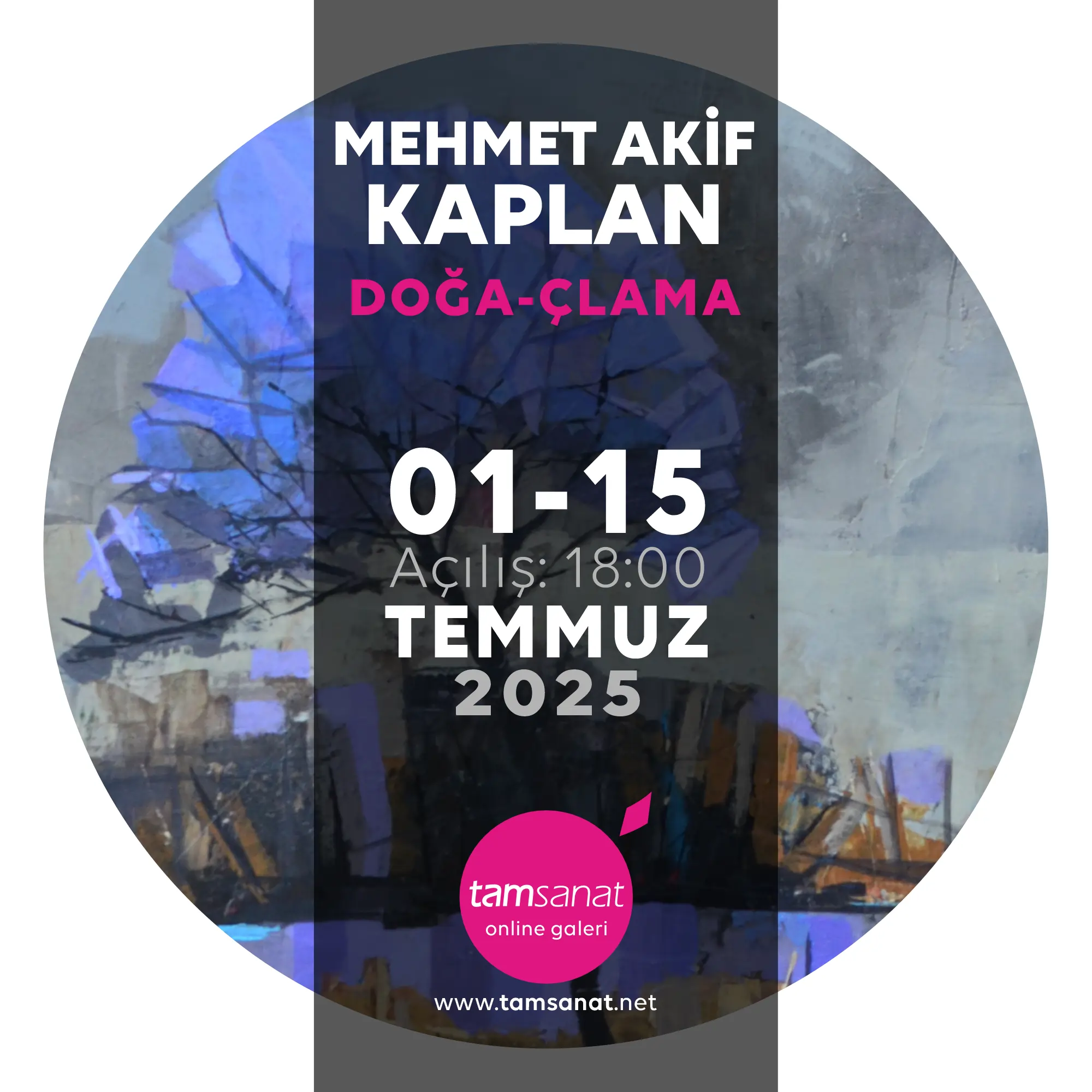 Mehmet Akif Kaplan tamsanat online sergi afişi
