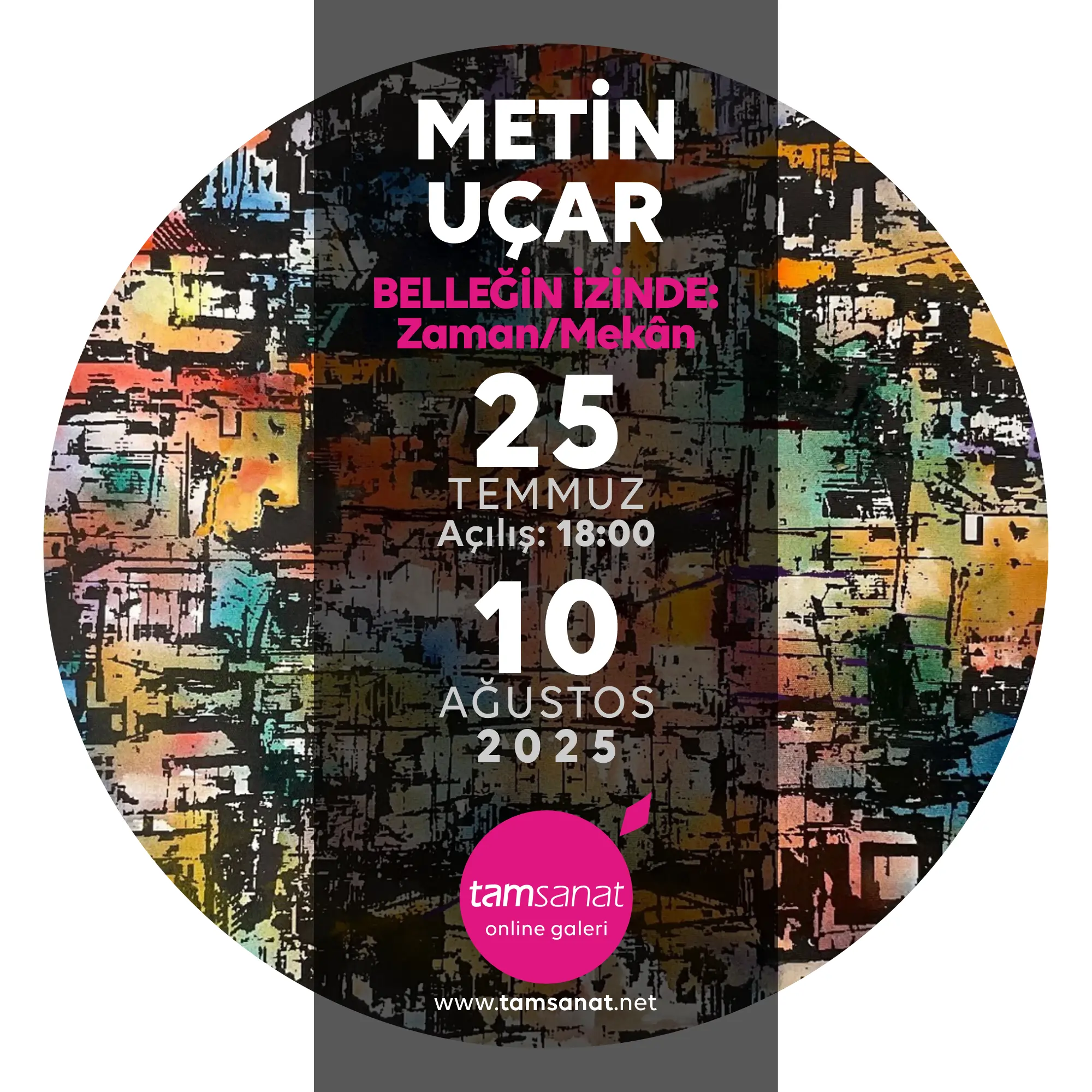Metin Uçar tamsanat online sanal sergi afişi