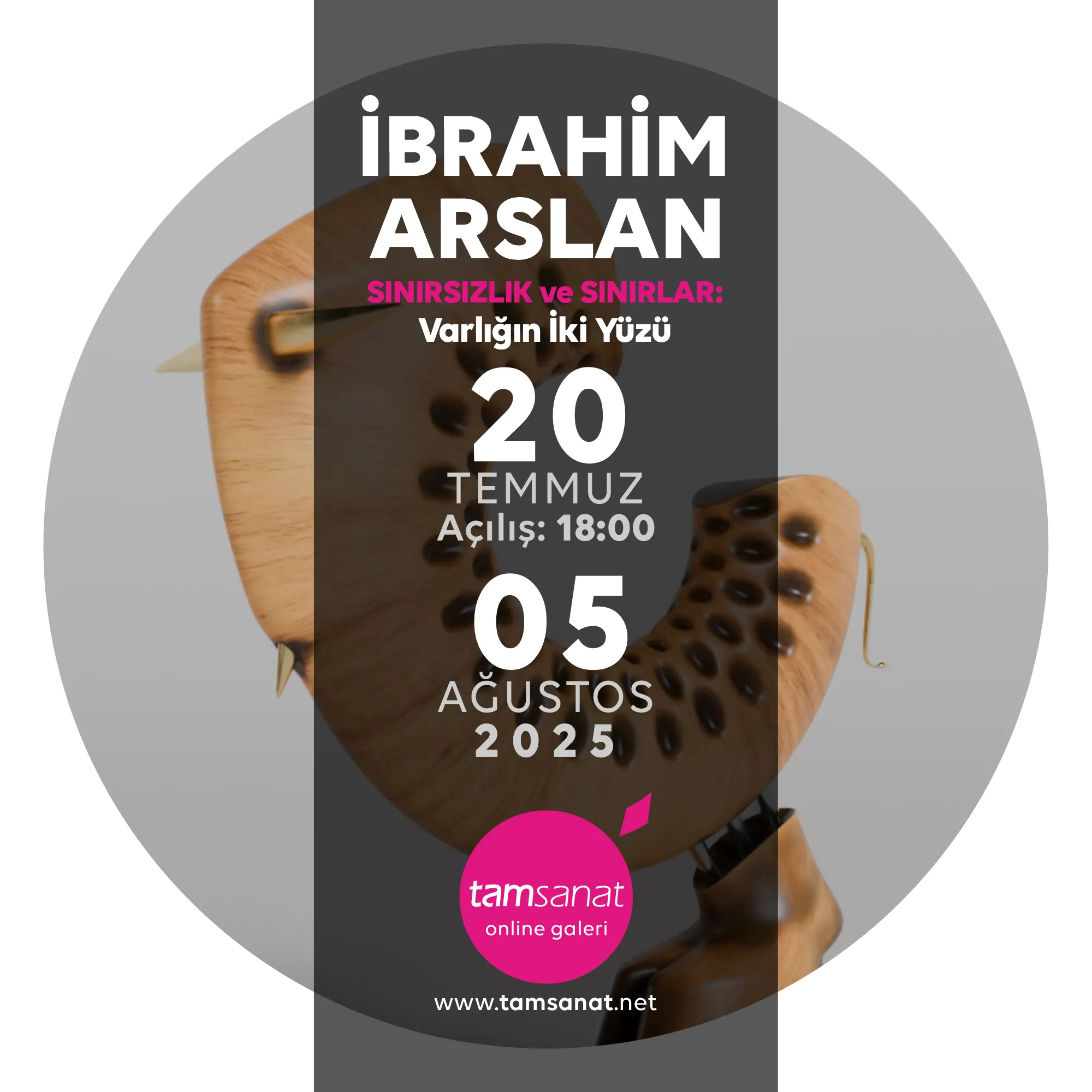 ibrahim arslan online sanat sergisi afişi