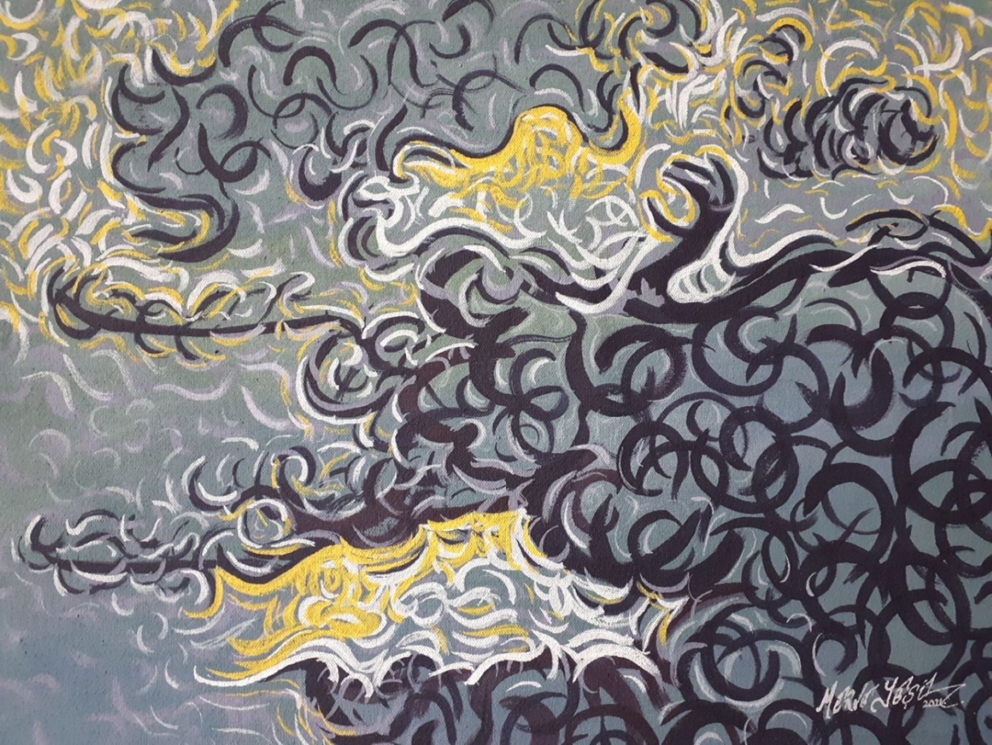 Merve Yeşil Ada resmi eser tablo