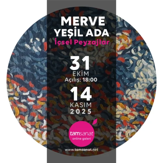 Merve Yeşil Ada Tamsanat Online Kişisel Sergi Afişi