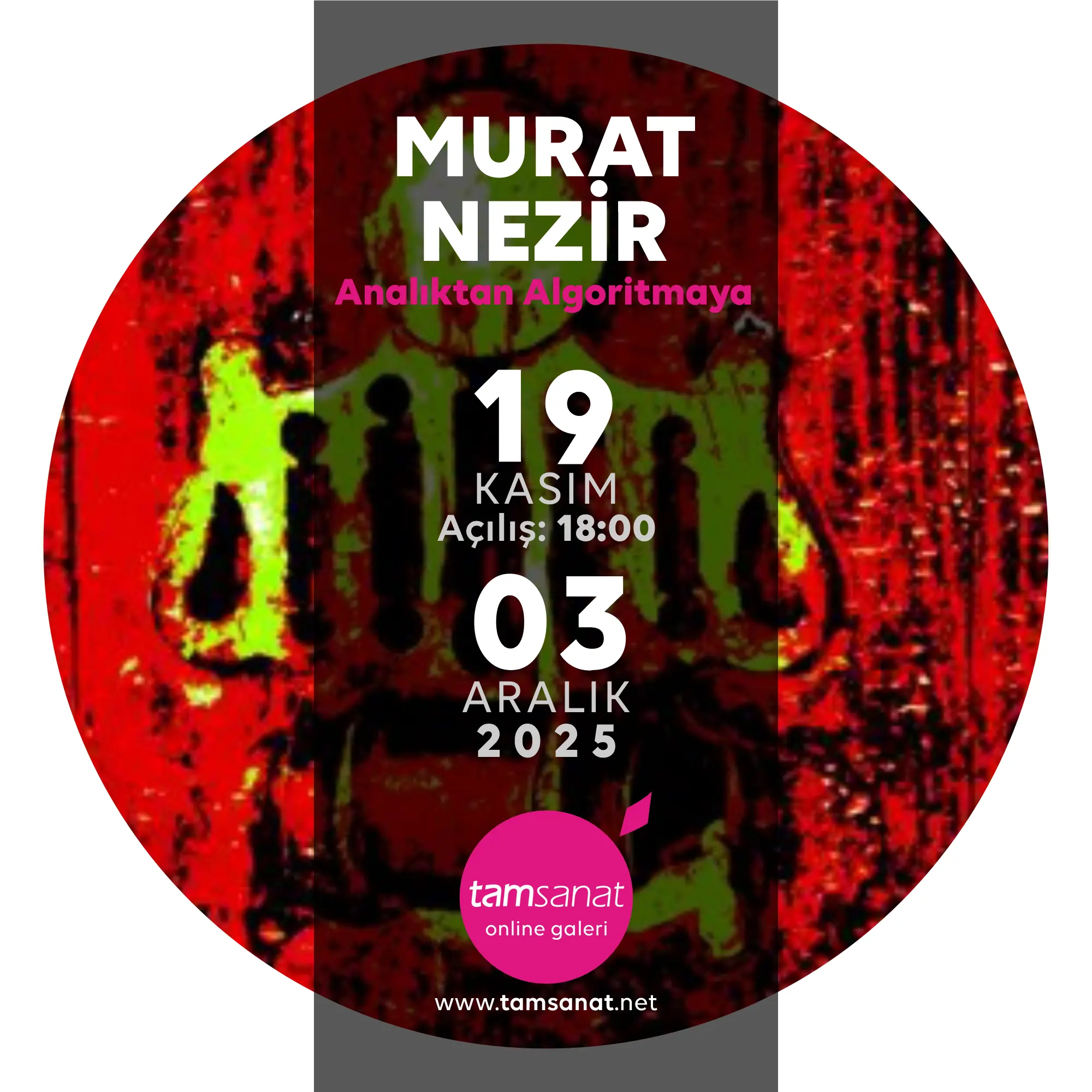 Murat Nezir tamsanat sanal fotoğraf sergisi afişi