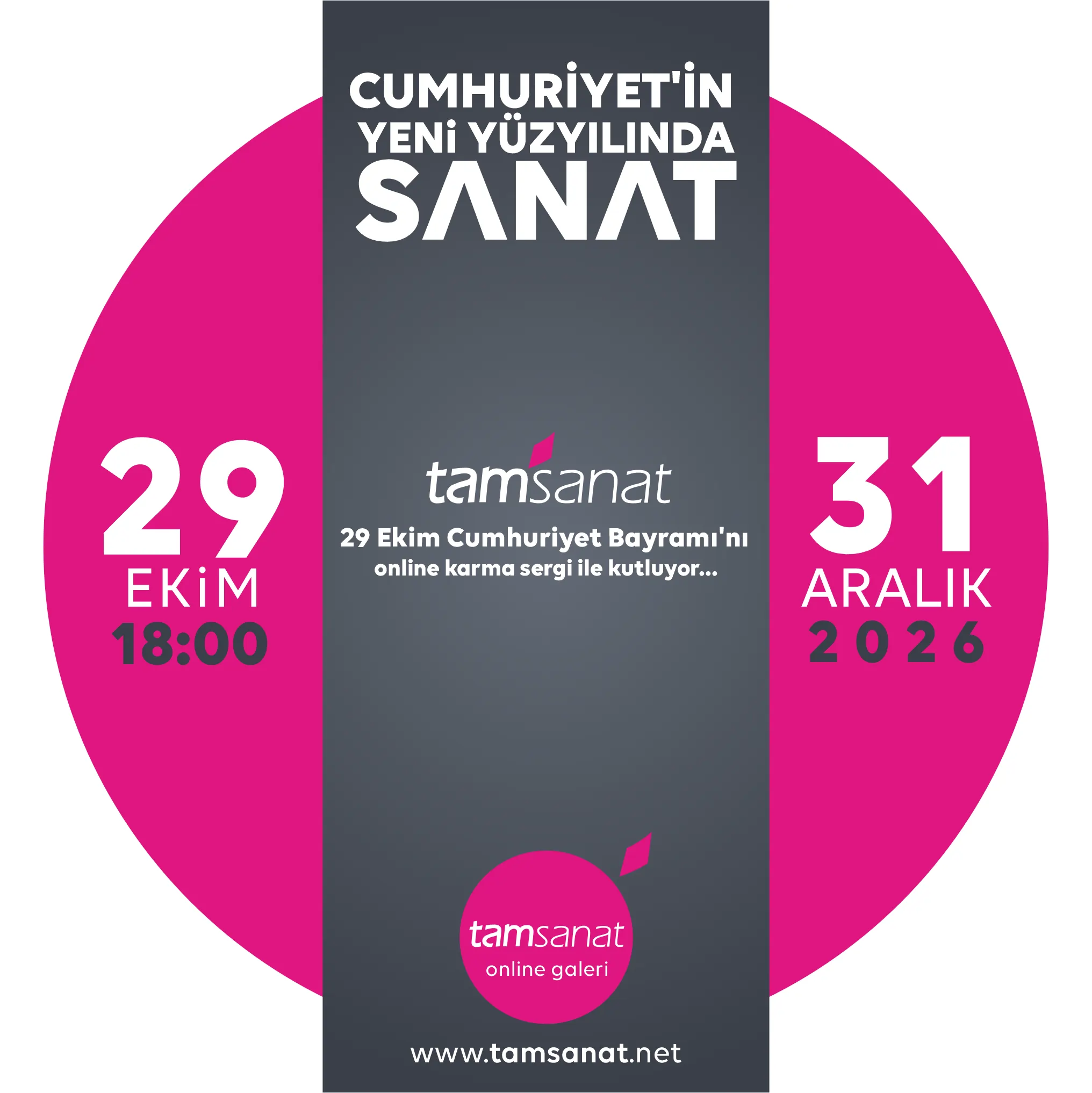 29 Ekim 2026 Cumhuriyet Online Bayramı Karma Sergi afişi